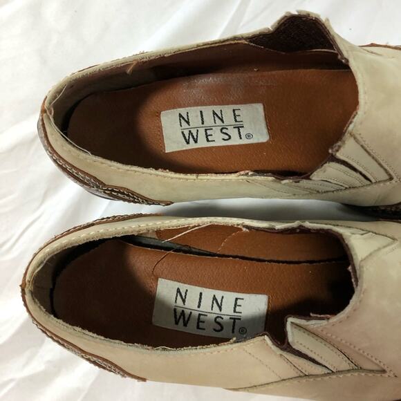 Nine West Vintage leather suede womens 7.5 western pointed toe booties shooties - Picture 4 of 11